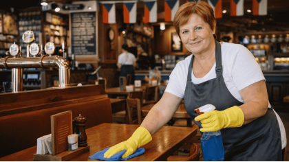 Прибиральниця у ресторані чеської кухні (підробіток)