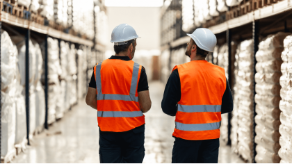 Працівник складу HUF Polska