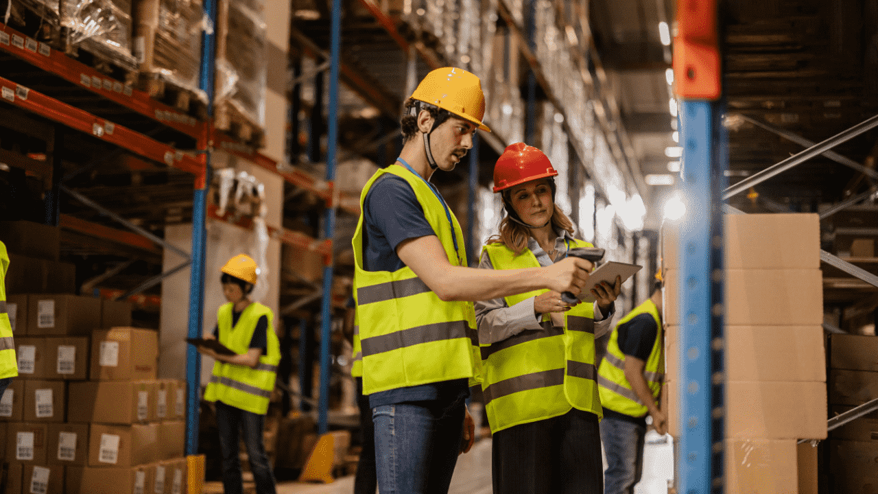 Працівник складу ID Logistics Słubice