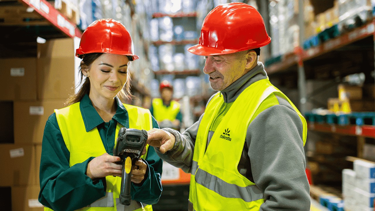 Працівник складу Stokrotka